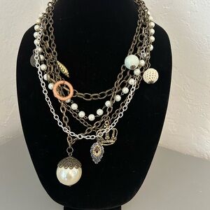 Chic Multi-Layered Pearl Necklace